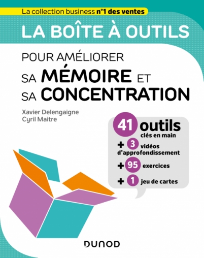 Couverture du livre la boîte à outils pour améliorer sa mémoire et sa concentration