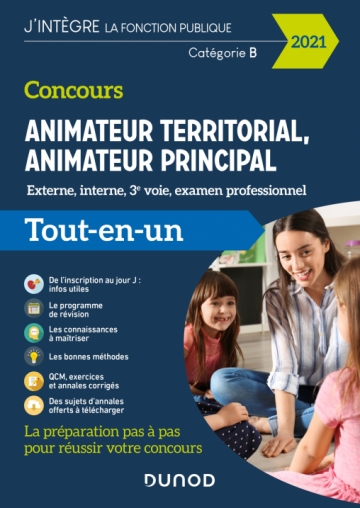 Concours Animateur Territorial Animateur Principal Externe Interne 3e Voie Et Examen Professionnel Livre Et Ebook Tout En Un De Stephane Voisin Dunod