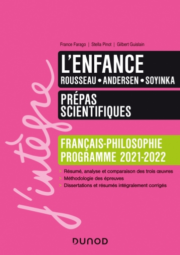 L'enfance - Prépas scient Français-Philosophie - 2021-2022