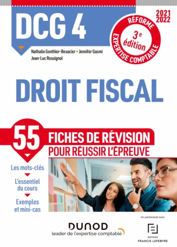DCG 4 Droit fiscal - Fiches de révision - 2021-2022