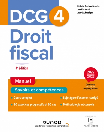 DCG 4 Droit fiscal - Manuel 2022-2023