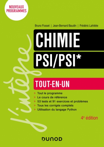 Chimie Tout-en-un PSI/PSI*