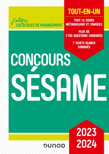 Concours Sésame 2023-2024
