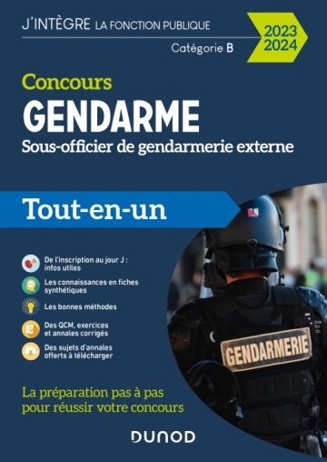 Concours Gendarme - Sous-officier de gendarmerie externe - 2023/2024