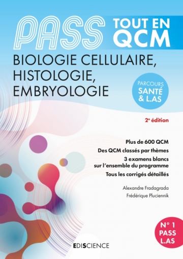 PASS Tout en QCM  - Biologie cellulaire, Histologie, Embryologie