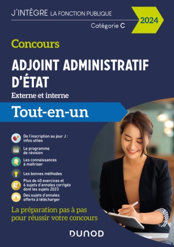 Concours Adjoint administratif d'Etat - 2024 - Externe et interne