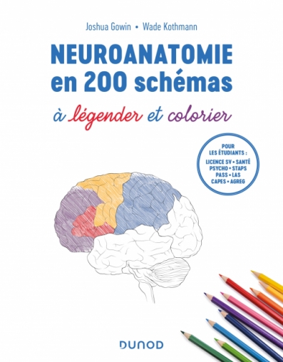 Neuroanatomie en 200 schémas à légender et colorier