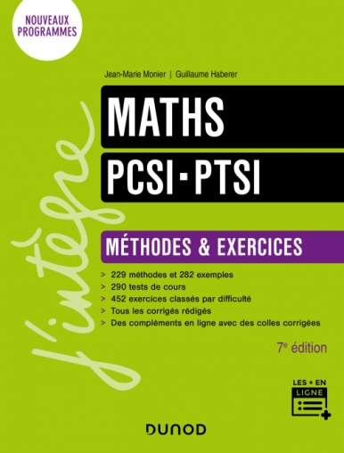 Maths PCSI-PTSI - Méthodes et exercices