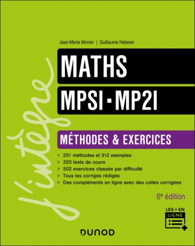 Maths MPSI-MP2I - Méthodes et Exercices