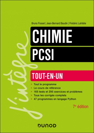 Chimie tout-en-un PCSI