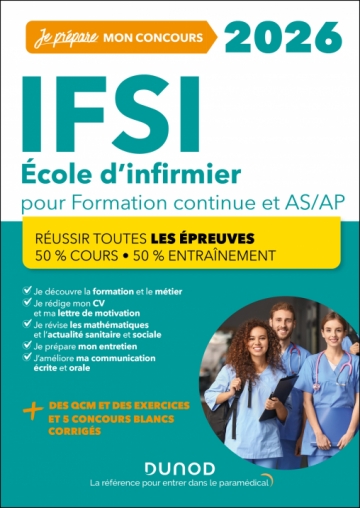 IFSI 2026 Ecoles d'infirmier Concours Formation continue et Passerelle AS-AP