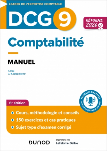 DCG 9 Comptabilité - Manuel - Réforme 2026-2027
