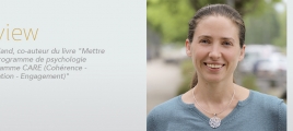 Interview Rebecca Shankland co-auteur du livre "Mettre en oeuvre un programme de psychologie positive" Programme CARE
