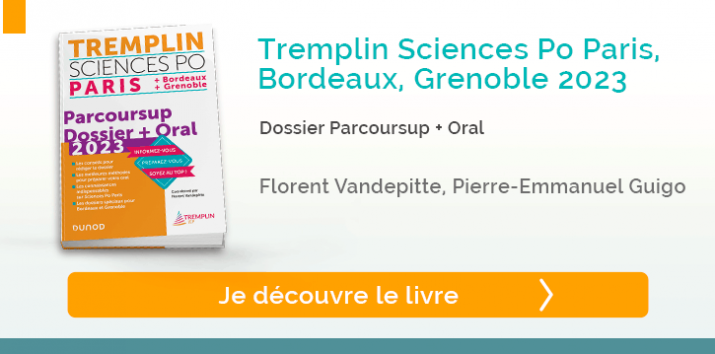 Tremplin Sciences Po Paris, Bordeaux, Grenoble 2023 - Dossier Parcoursup + Oral