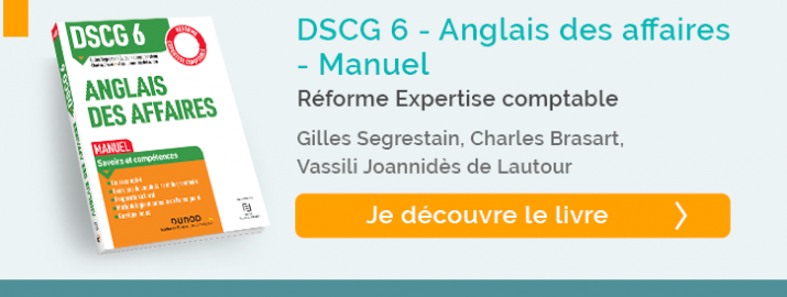 decouvrez le livre "manuel DCG6 - Anglais des affaires"