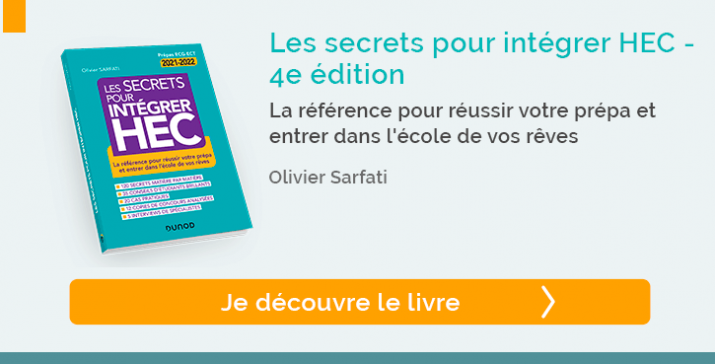 Découvrir "Les secrets pour intégrer HEC" - Olivier Sarfati