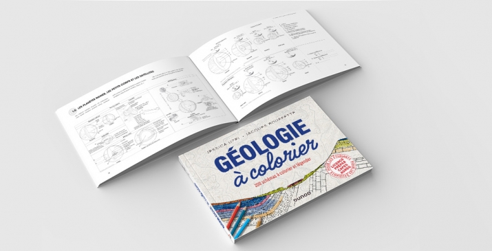 Géologie à colorier - Double page - exemple