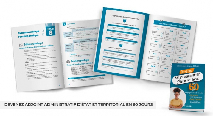 Extrait pages "Devenez Adjoint administratif d'État et territorial en 60 jours"